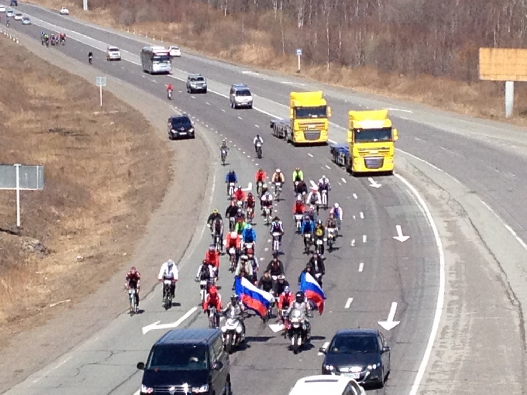 Велосипедисты Приморья в девятый раз преодолели 83 км трассы от Уссурийска до Артема