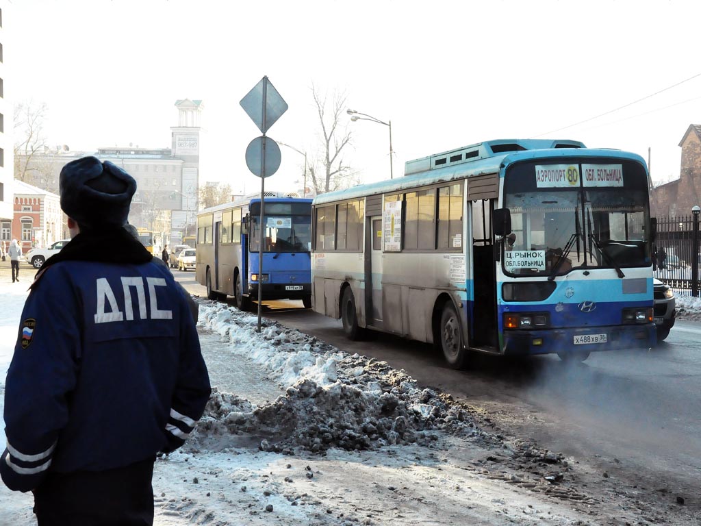 Более 40-ка маршрутных автобусов проверили в Иркутске за неделю 