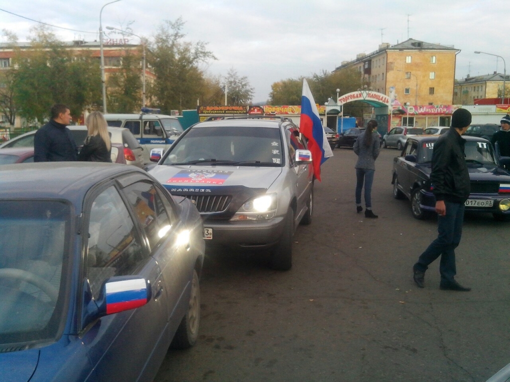 Автопробег в поддержку Донецка организовали автомобилисты Улан-Удэ