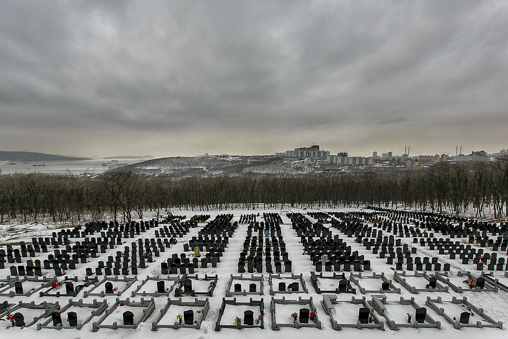 Захоронения урн с прахом на "Морском" кладбище, Фото с места события собственное