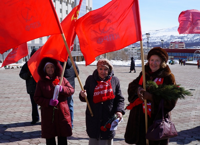 Магаданские коммунисты собрали митинг в честь Дня рождения Владимира Ленина