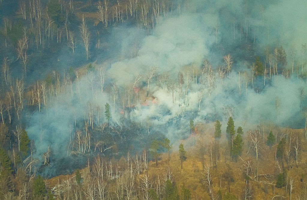 К возможной эвакуации готовятся жители Мухоршибирского района Бурятии из-за лесного пожара