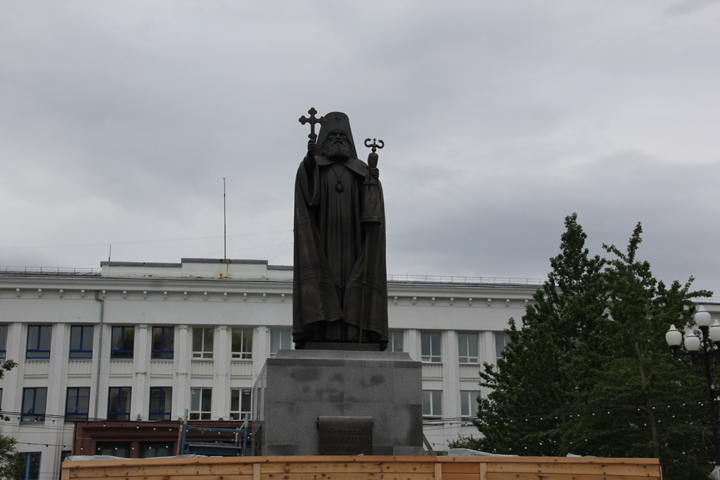 Памятник святителю Иннокентию Московскому установили в Магадане