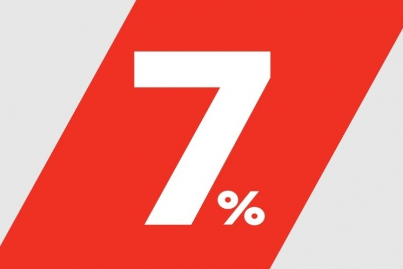 -         7%