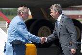 RF Federation Council Chairman Sergey Mironov Arrives in Sakhalin Region