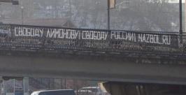 Акция протеста в виде растяжки Предоставлено пресс-службой приморского отделения