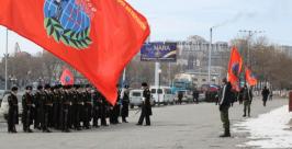Памятная акция на Корабельной набережной Александра  Большакова, Роксана Кулакова