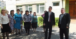 Александр Зубрицкий и глава района Владимир Семкин Галина Павленко