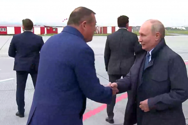 Встреча Валерия Лимаренко и Владимира Путина в аэропорту скриншот