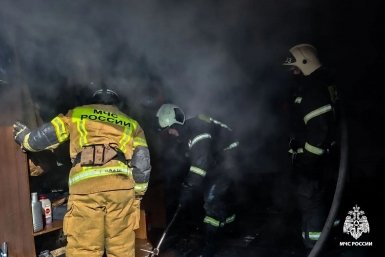 Мужчина погиб при пожаре в гараже в Уссурийске пресс-служба МЧС по Приморскому краю