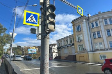 Светофоры не работают на улицах Светланской и Капитана Шефнера во Владивостоке ИА PrimaMedia