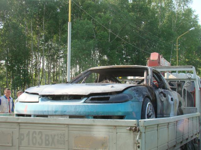 произошла авария, которая закончилась пожаром