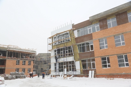 Внутренние работы начались в строящейся школе №19 в Иркутске