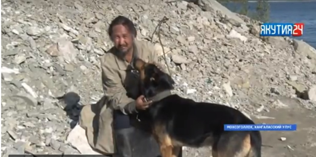 Житель Якутска вместе с собакой отправился пешком до Москвы