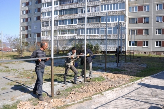 Реконструкция началась с восстановления каркаса