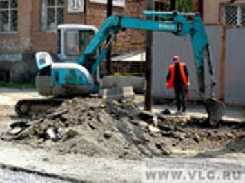 Восстановление дороги на Бородинской.