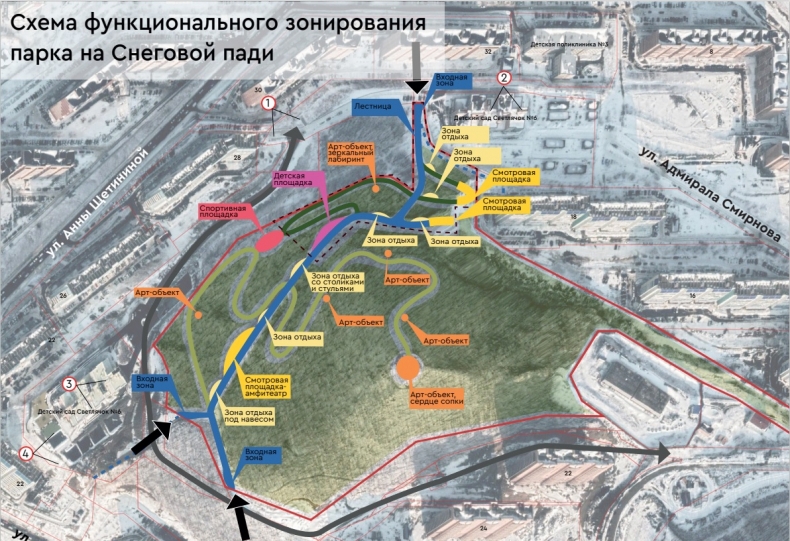 Парк отдыха в Снеговой Пади