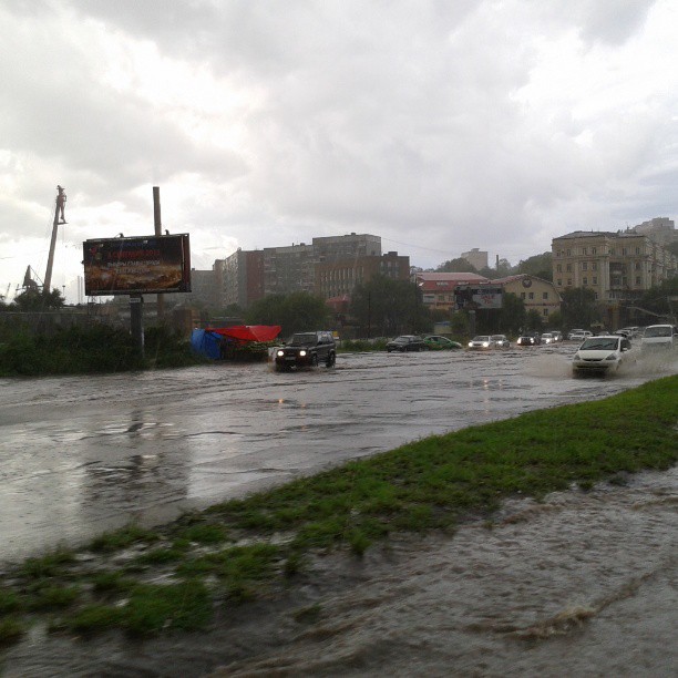 ливень, Фото с места события собственное