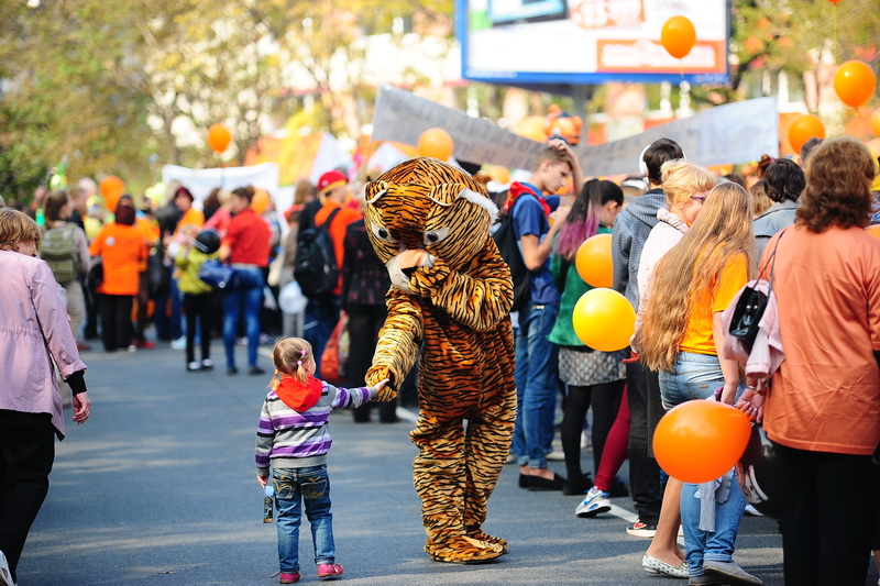 Тигр ребенка не обидит, Фото с места события собственное