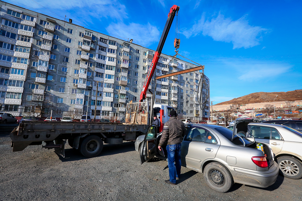 Автомобилю грозит эвакуация, Фото с места события собственное