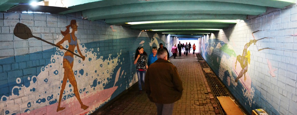 Роспись "Водные виды спорта", Фото с места события из других источников