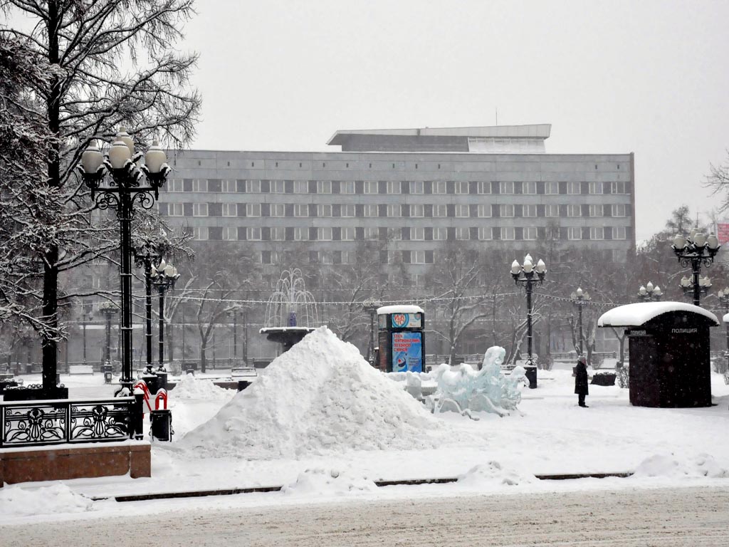 Снегопад в иркутске сегодня фото