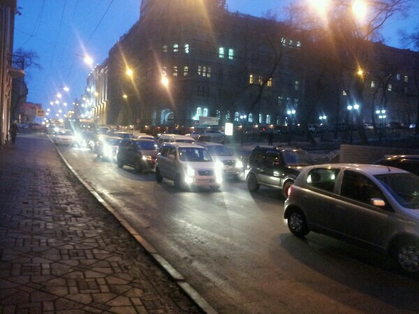 Пробка, Фото с места события собственное