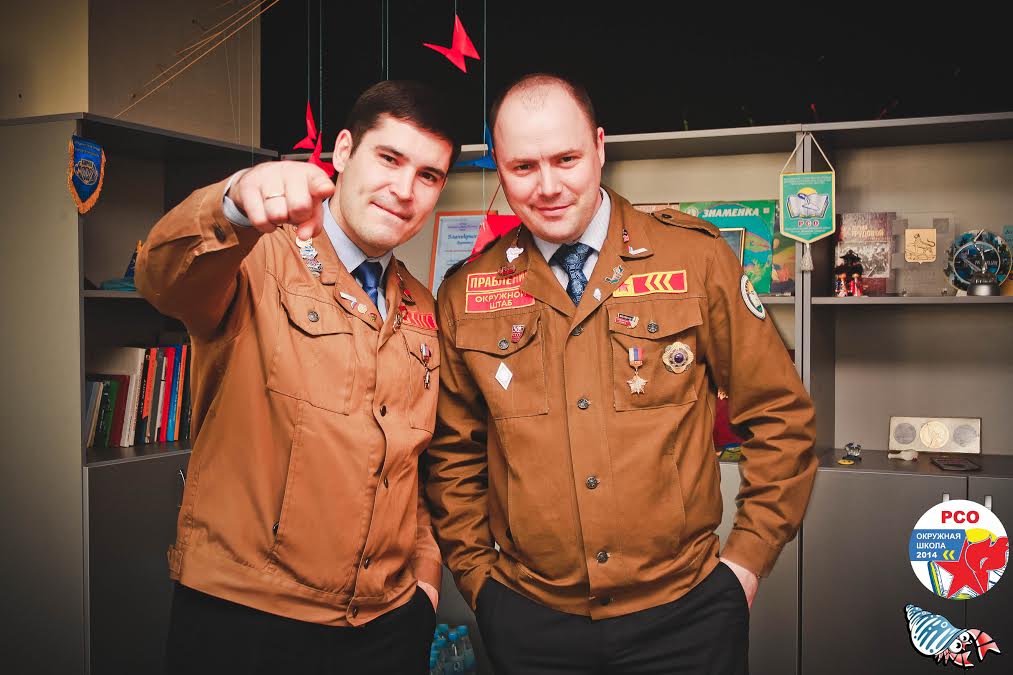 Командир РСО Михаил Киселев (слева) и командир ПРО РСО Роман Гритченко, Фото с места события из других источников