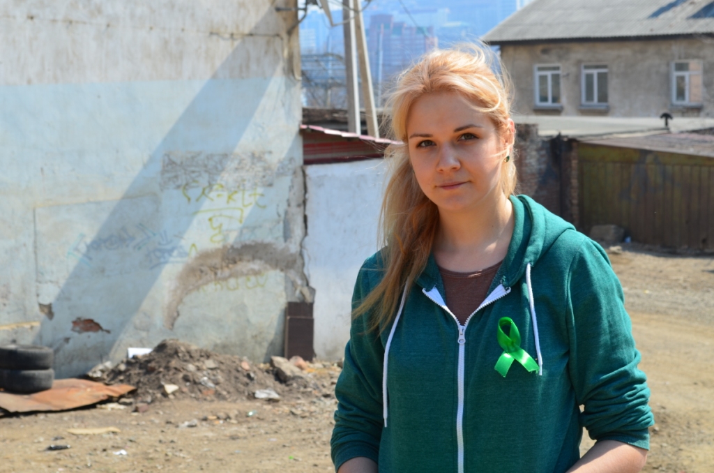 Майя Шалунова – участница движения "SaveSopka", Фото с места события собственное