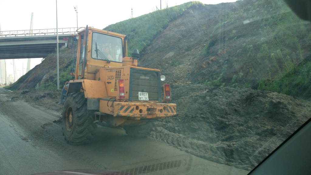 Одно из последствий сильного дождя , Фото с места события собственное