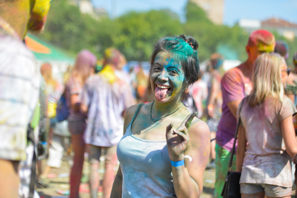 Холи (Holi) — самый красочных праздник в Индии, Фото с места события собственное