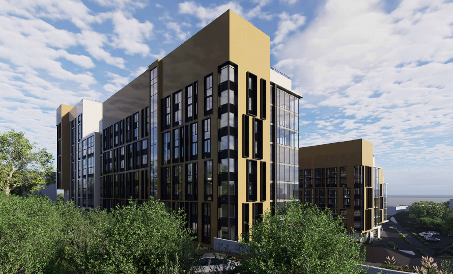 Изображения новых общежитий на Русском острове ДВФУ