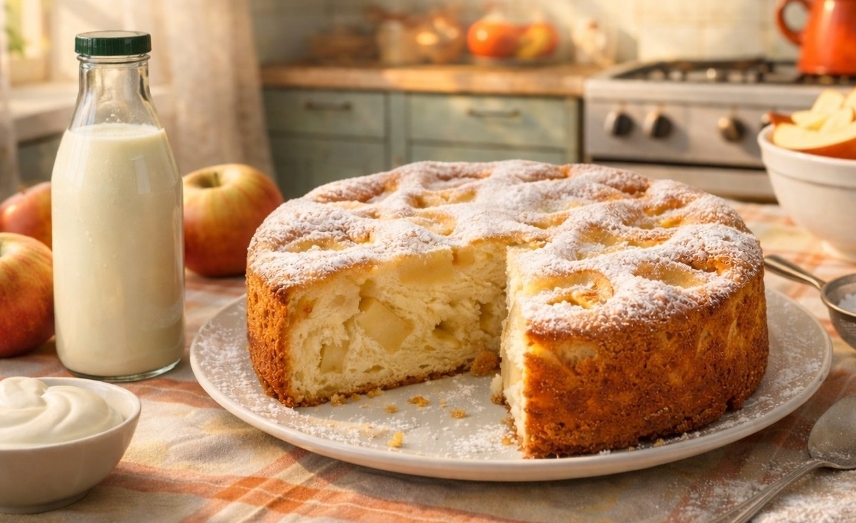 Самая пышная и нежная шарлотка на кефире: Забытое блюдо из СССР - пошаговый рецепт - UssurMedia: Лента новостей, 28.02.2026