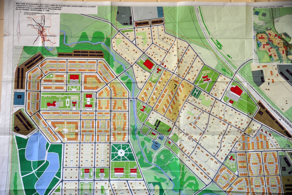 Карта новой деревни в южно сахалинске