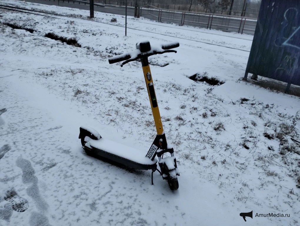 Снег в апреле ИА  AmurMedia