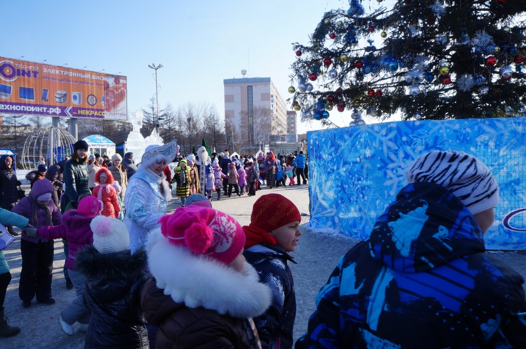 Развлекательная программа "Мандариновое настроение" в Уссурийске, Фото с места события собственное