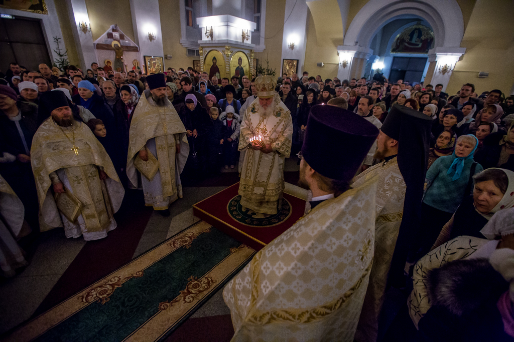 Рождественская литургия. Владивосток, 7 января, Фото с места события собственное