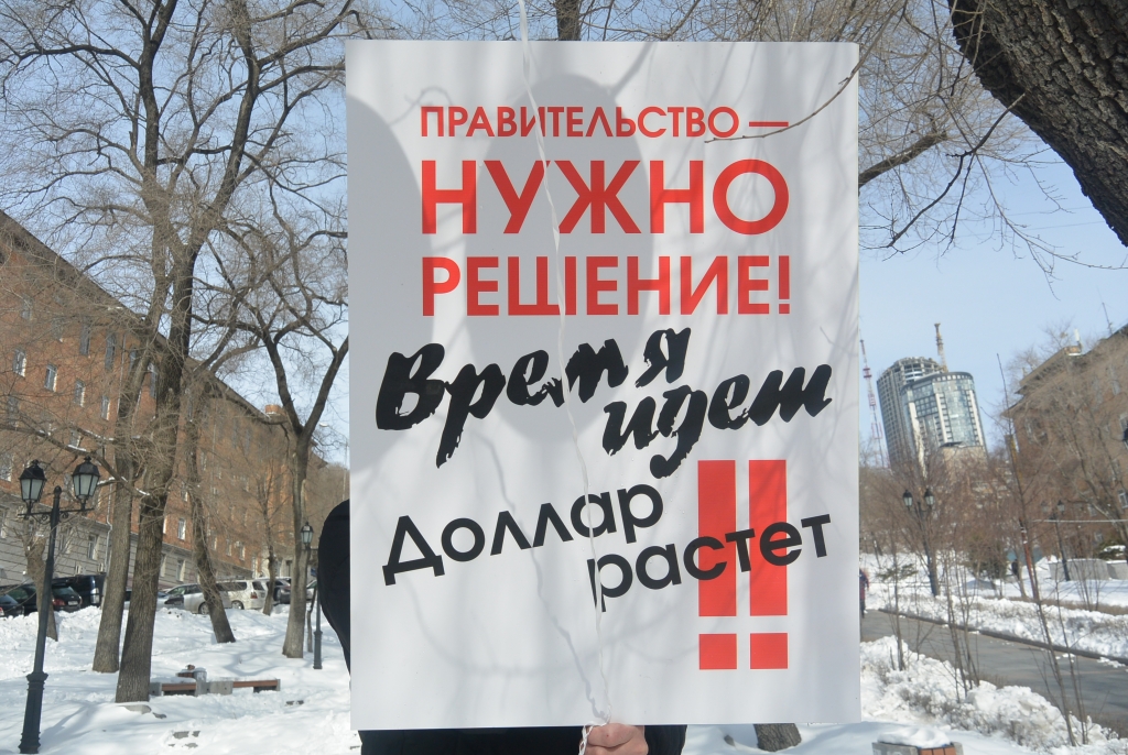 Пикетные плакаты, Фото с места события собственное