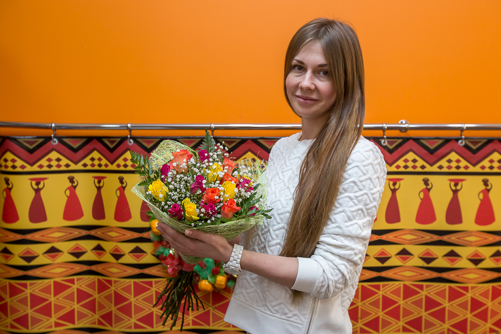 Управляющая розничной сетью цветочных салонов Afrose flowers Виктория Немайкина, Фото с места события собственное