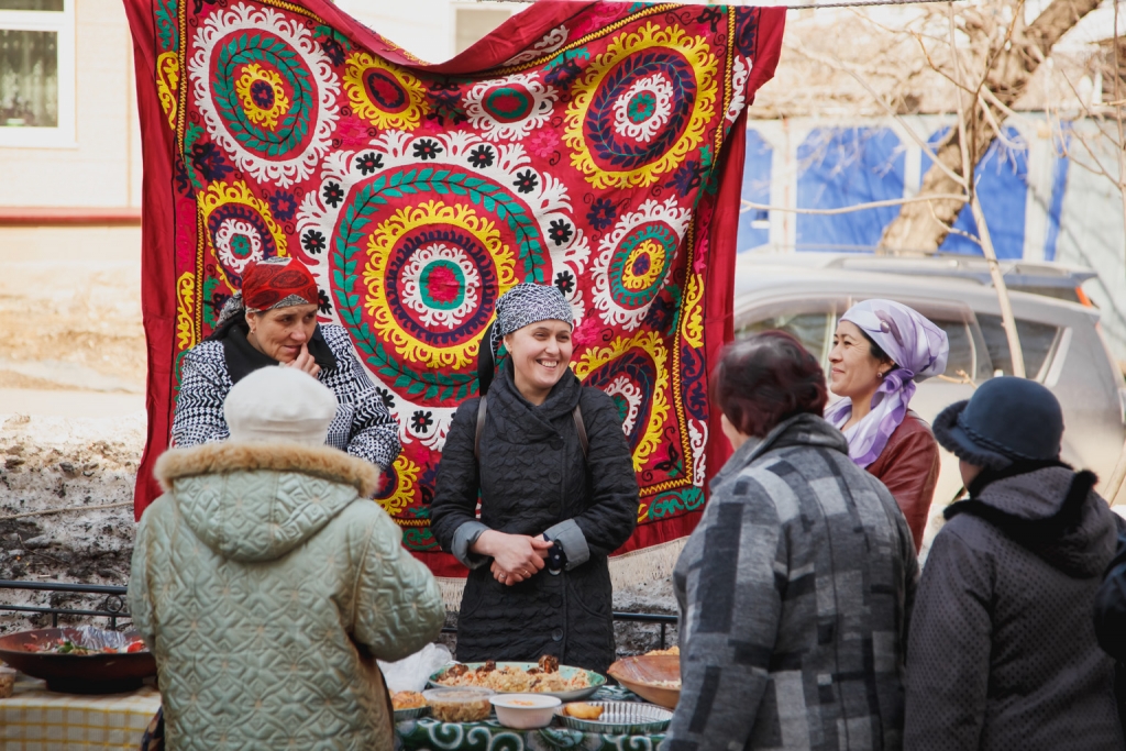 Помимо угощений гостям мероприятия продемонстрировали народное творчество, Фото с места события собственное