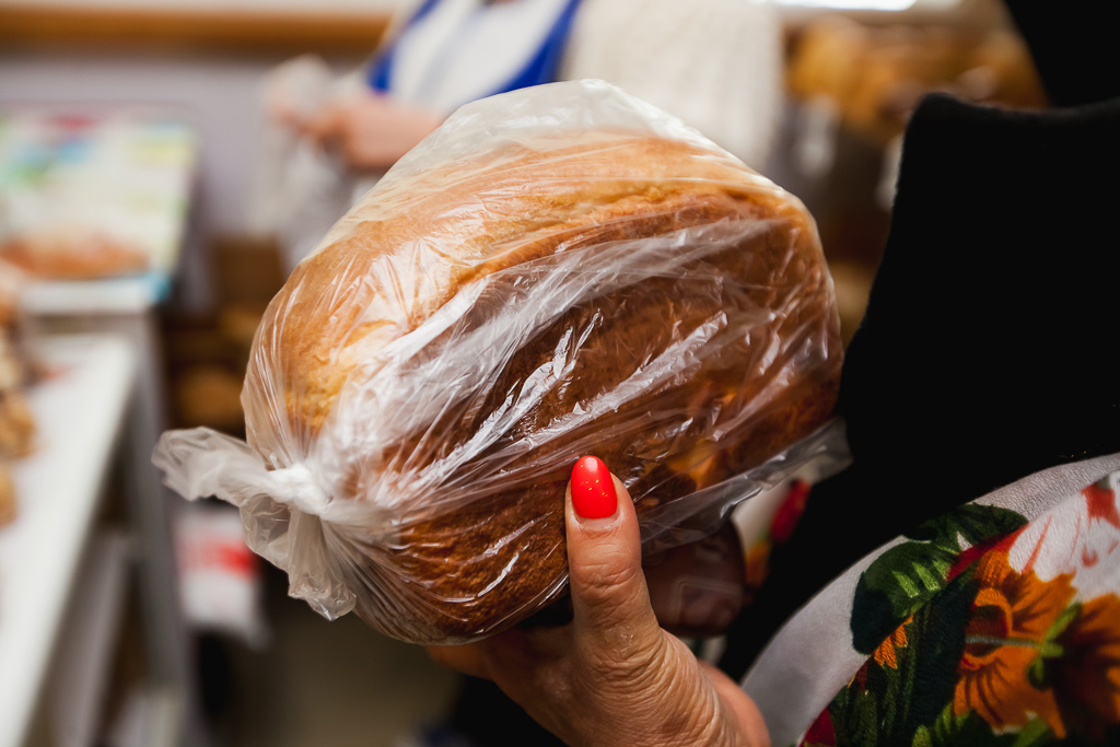 Булка хлеба без опознавательных знаков, Фото с места события собственное