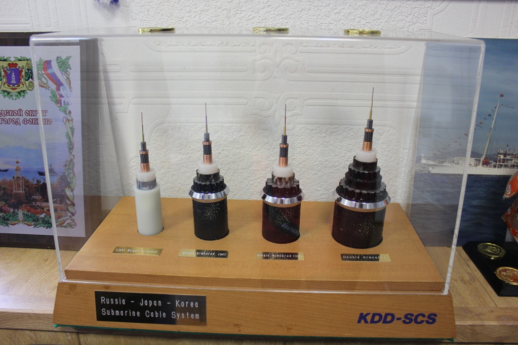 Так выглядит кабель на разных глубинах, Фото с места события собственное