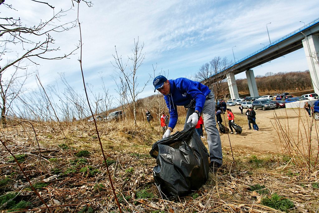 Более 400 мешков с мусором собрали участники Медиасубботника, Фото с места события собственное