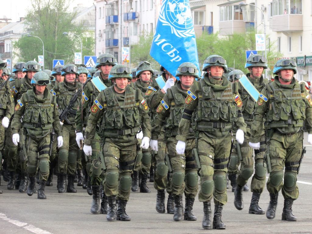 Подразделение военнослужащих-миротворцев, Фото с места события собственное