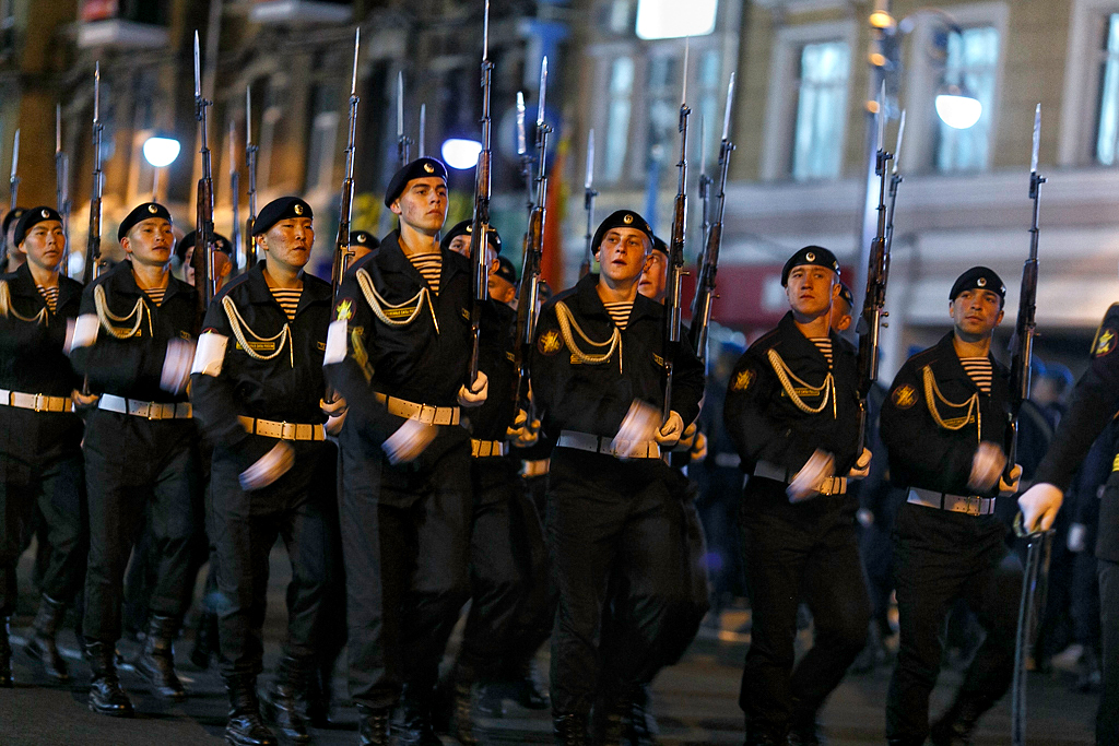 Репетиция парада владивосток фото