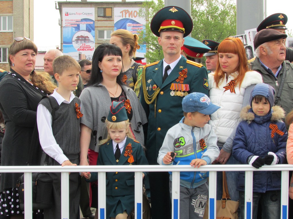 Зрители парада, Фото с места события собственное