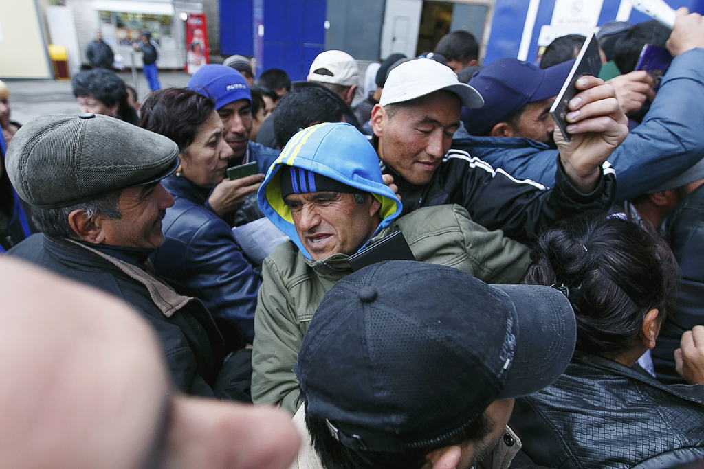 Давка у входа