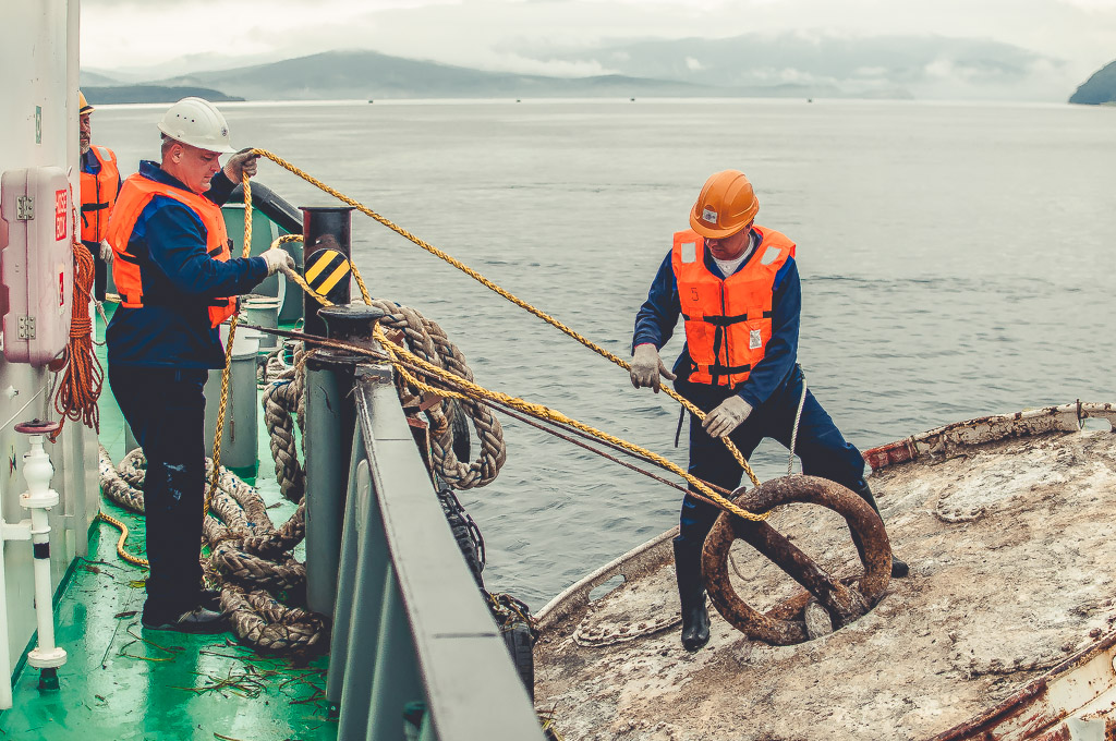 Присоединение швартовочной бочки 