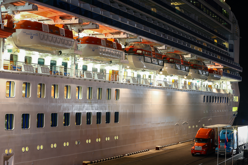 Diamond Princess пришвартовалась во Владивостоке