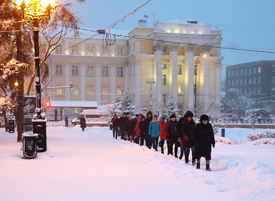 Снегопад в иркутске сегодня фото